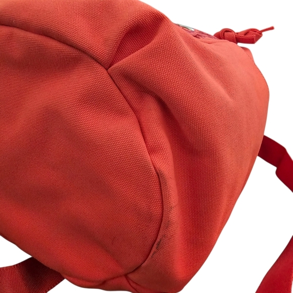 Haiku Canvas Floral Embroidery Backpack In Red main image 4